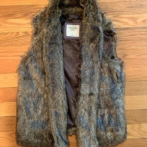 Faux fur vest